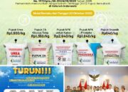 Pemerintah Resmi Turunkan Harga Pupuk Bersubsidi 20%