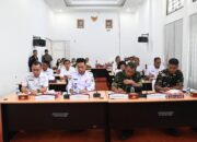 Bupati Humbahas Bersama Danrem 023/KS Zoom Meeting Dipimpin Ketua DEN 