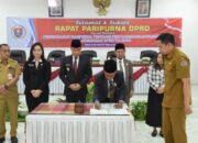 Bupati Tandatangani Keputusan Bersama DPRD tentang Ranperda Pertanggungjawaban APBD Kabupaten Humbahas T.A. 2024