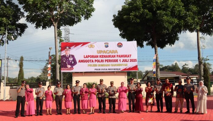 Kenaikan Pangkat Personel Polres Humbang Hasundutan Periode 1 Juli 2025