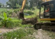 Pemkab Humbahas Laksanakan Normalisasi Sungai di Jembatan Aek Silang Desa Marbun Toruan