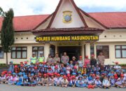 Polisi Sahabat Anak, Siswa Paud Santa Lusia Lintongnihuta Kunjungi Polres Humbaha