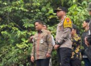 Longsor, Bupati Bersama Kapolres Humbang Hasundutan Cek PLTA di Pakkat