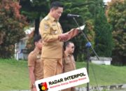 Bupati Humbang Hasundutan Pimpin Apel Pagi ASN, Tekankan Kesiapsiagaan Pasca Bencana
