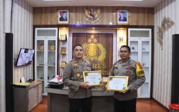Polres Humbahas Sabet Dua Penghargaan DIGIPAY dari KPPN Balige
