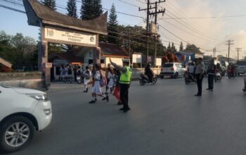 Dukung Ops Keselamatan Toba 2026, Polres Humbahas Intensifkan Strong Point Pagi