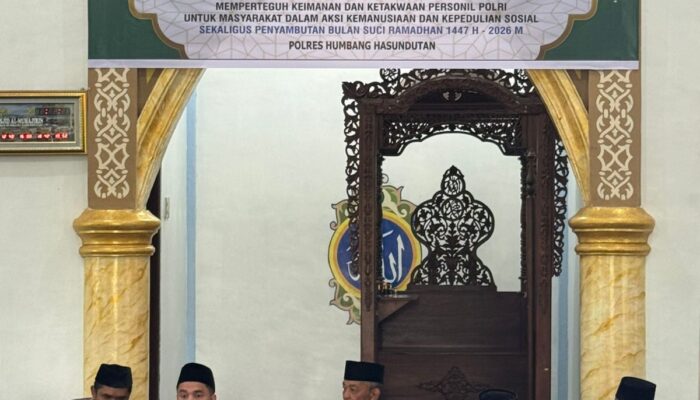 Peringati Isra Mi’raj 1447 H, Polres Humbahas Perkuat Keimanan Personel dan Kepedulian Sosial