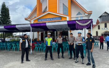 Polres Humbahas Lakukan Pengamanan Maksimal pada Ibadah Hari Raya Paskah