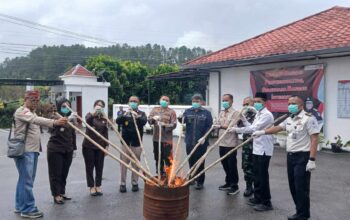 Kapolres Humbahas Apresiasi Kejari, Pemusnahan Barang Bukti Jadi Wujud Transparansi ke Publik