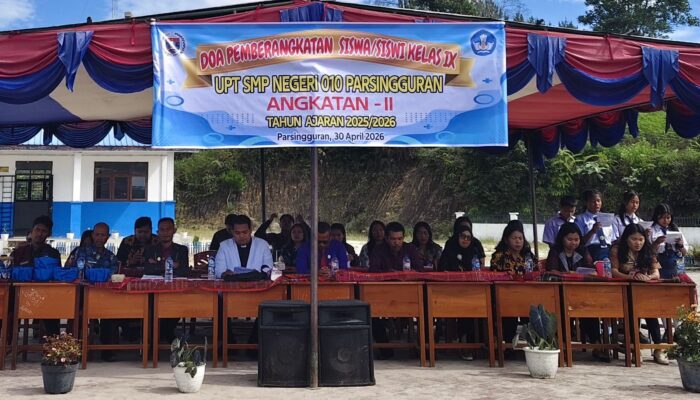 Perkuat Mental Spiritual, UPT SMPN 010 Parsingguran Gelar Doa Bersama Jelang Ujian Akhir