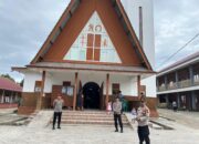 Polri Hadir, Ibadah Kenaikan Yesus Kristus di Humbahas Berjalan Kondusif