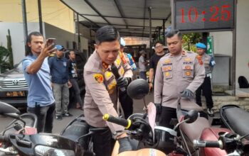 Polres Cimahi Bekuk Belasan Pelaku Curanmor Dan Sita Sejumlah Barang Bukti Kendaraan