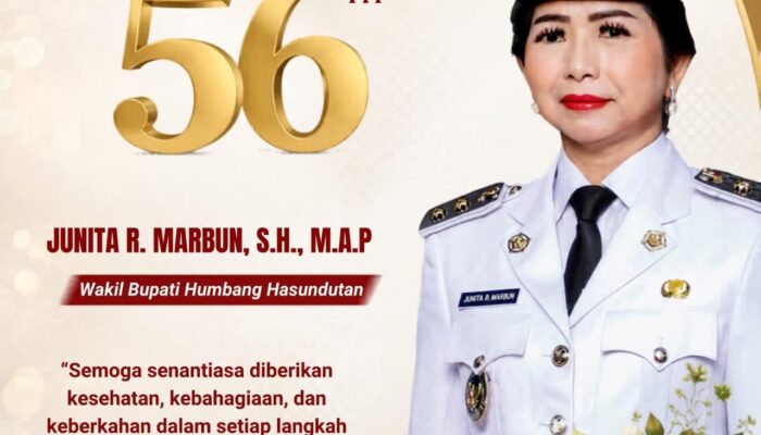 Bupati Humbahas Sampaikan Ucapan Selamat Ulang Tahun ke-56 untuk Wakil Bupati Junita R. Marbun