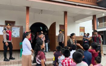 Hadir di Tengah Masyarakat, Polres Humbahas Rutin Amankan Ibadah Gereja
