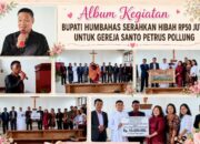 Bupati Humbahas Serahkan Hibah Keagamaan Rp50 Juta untuk Gereja Santo Petrus Pollung