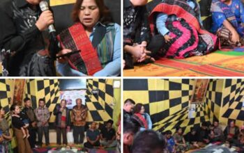Bupati Humbahas dan Ketua TP PKK Berikan Penghiburan kepada Keluarga Almarhumah Op. Karina Tinambunan