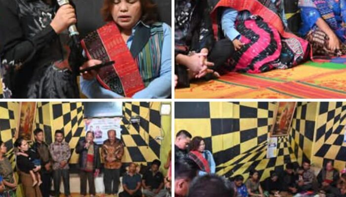 Bupati Humbahas dan Ketua TP PKK Berikan Penghiburan kepada Keluarga Almarhumah Op. Karina Tinambunan