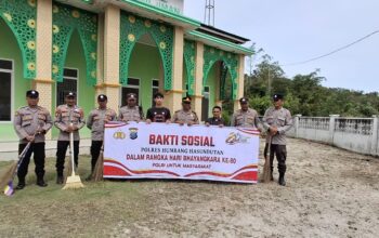 Semangat Peduli, Polres Humbahas Pererat Sinergi Lewat Bakti Sosial Religi