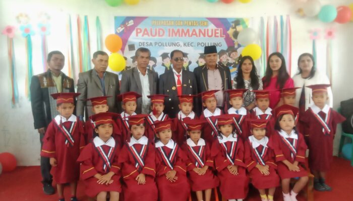 Perkuat Mental dan Spiritual, PAUD Immanuel Desa Pollung Gelar Pelepasan dan Pentas Seni