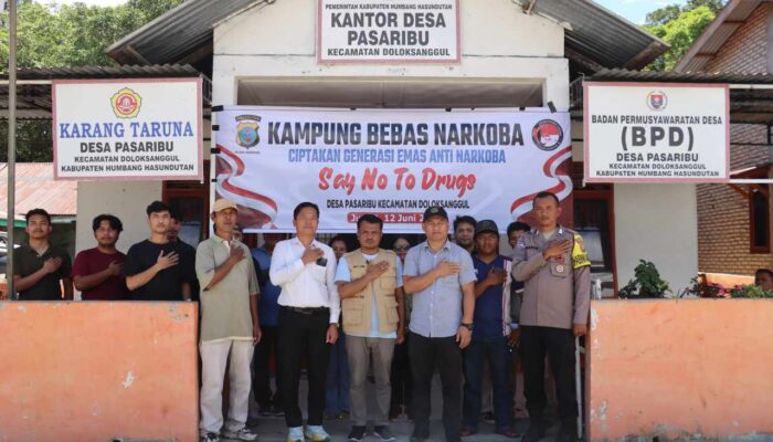 Perangi Narkoba hingga Desa, Kampung Tangguh Dibentuk di desa Pasaribu Doloksanggul