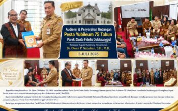 Bupati Humbahas Terima Audiensi Panitia Yubileum 75 Tahun Paroki Santo Fidelis Doloksanggul, Siap Hadiri Puncak Perayaan