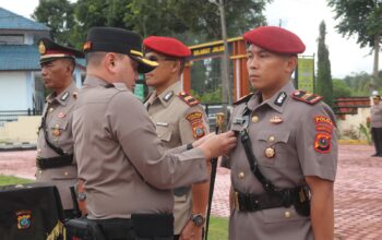 Tiga Pejabat Polres Humbahas Berganti, Kapolres Pimpin Sertijab