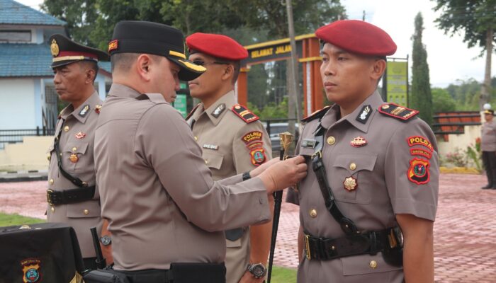 Tiga Pejabat Polres Humbahas Berganti, Kapolres Pimpin Sertijab
