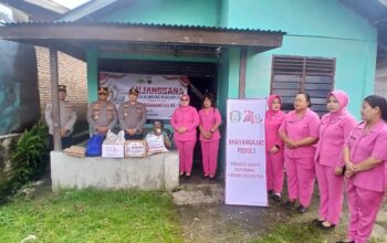 Anjangsana Polres Humbahas, Pererat Silaturahmi dan Berbagi di HUT Bhayangkara