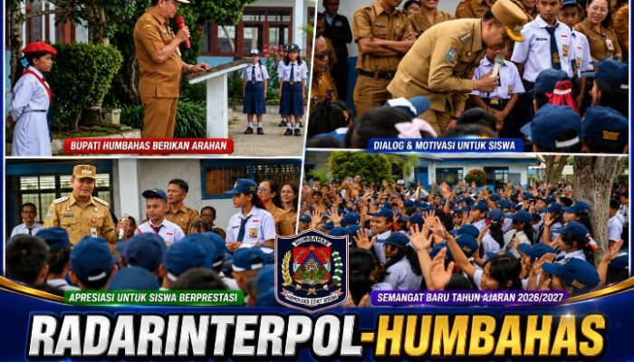 Bupati Humbahas Gaungkan Pendidikan Berkarakter di Hari Pertama Sekolah