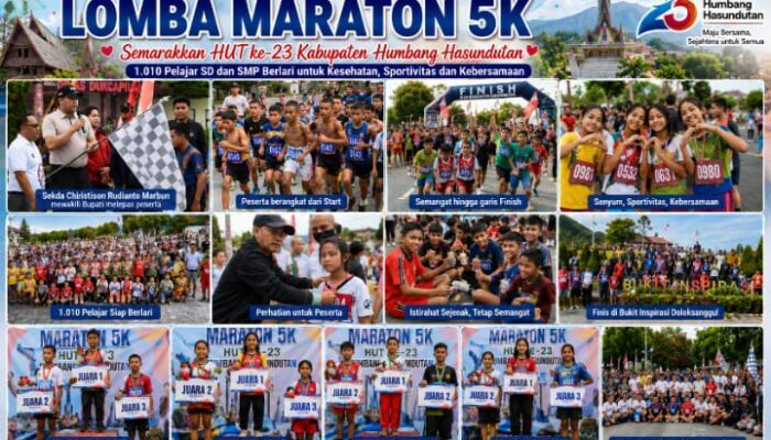 Lomba Maraton 5K Semarakkan HUT ke-23 Kabupaten Humbang Hasundutan