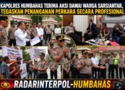 Kapolres Humbahas Terima Aspirasi Damai Warga Sarsiantar, Pastikan Penegakan Hukum Berjalan Profesional