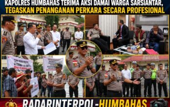 Kapolres Humbahas Terima Aspirasi Damai Warga Sarsiantar, Pastikan Penegakan Hukum Berjalan Profesional