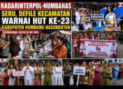 Defile 10 Kecamatan Meriahkan Puncak Perayaan HUT Ke-23 Kabupaten Humbang Hasundutan