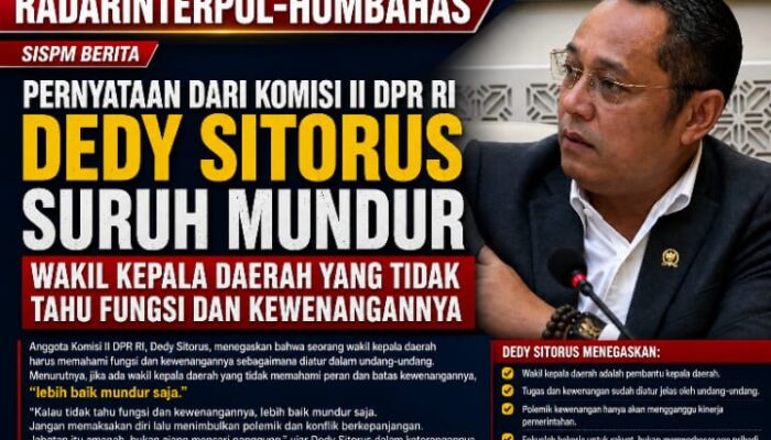 Komisi II DPR RI Deddy Sitorus: Pemahaman Fungsi Wakil Kepala Daerah Kunci Cegah Konflik di Pemerintahan
