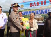 Menuju Swasembada Pangan, Polres Humbahas Laksanakan Penanaman Bawang Putih Serentak.