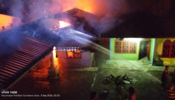 Kebakaran Rumah di Desa Sionom Hudon Selatan, Pemkab Humbahas Lakukan Penanganan Cepat