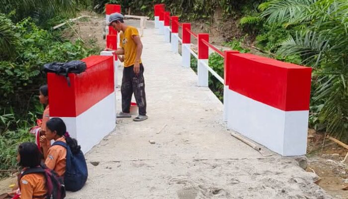 Jembatan “Silanjasunun” di Tarabintang Rampung, Hasil Pertanian Tertampung