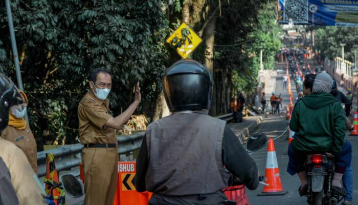 Jembatan Pemkot Cimahi Kembali Dibuka Khusus Untuk Sepeda Motor