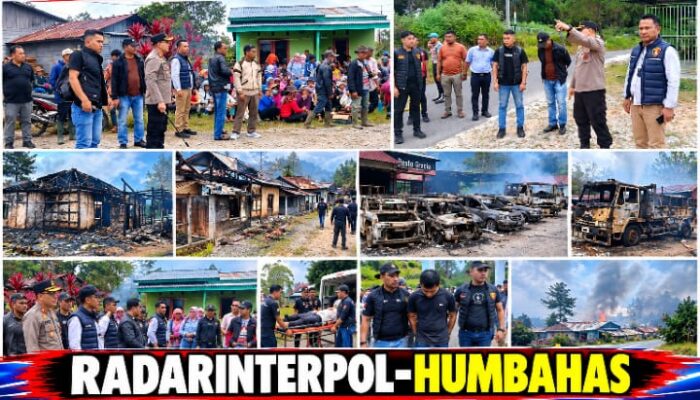 Kericuhan di Sarsiantar Matiti II, 13 Rumah dan Belasan Kendaraan Rusak: Kapolres Humbahas Tegaskan Proses Hukum Berjalan Profesional