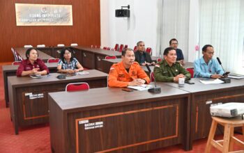 Pemkab Humbahas Ikuti Rakor Pembentukan Satgas PRR Pasca Bencana