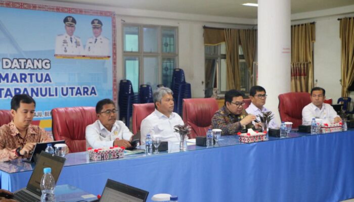 Pemkab Humbahas Ikuti Rapat Pelaksanaan Kegiatan Rekonstruksi dan Rehabilitasi Arsip ASN Terdampak Bencana