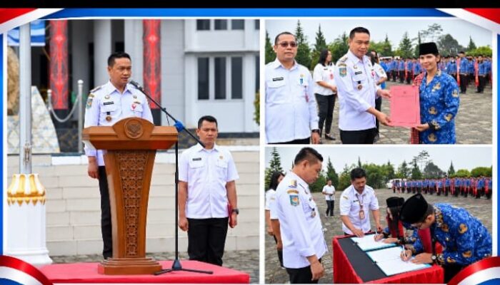 Bupati Humbahas Serahkan SK Perpanjangan Perjanjian Kerja kepada 663 PPPK Paruh Waktu