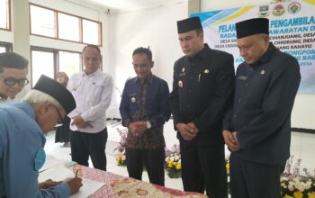 Pelantikan BPD 7 Desa di Parongpong, Kades Cihanjuang Dorong Sinergi Pembangunan Desa